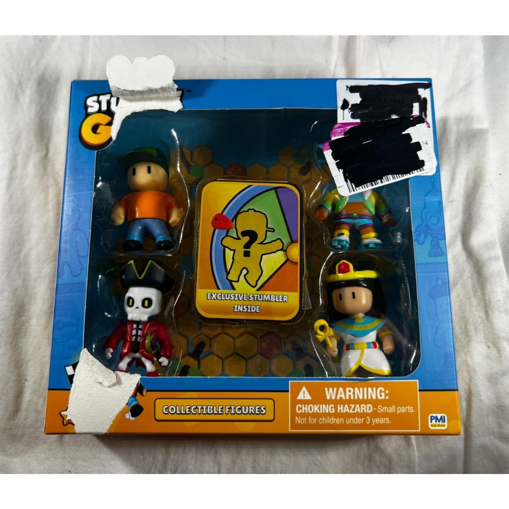 Stumble Guys Set 5 Action Figures Mystery Stumbler Cleopatra Velocit Noheart Mr